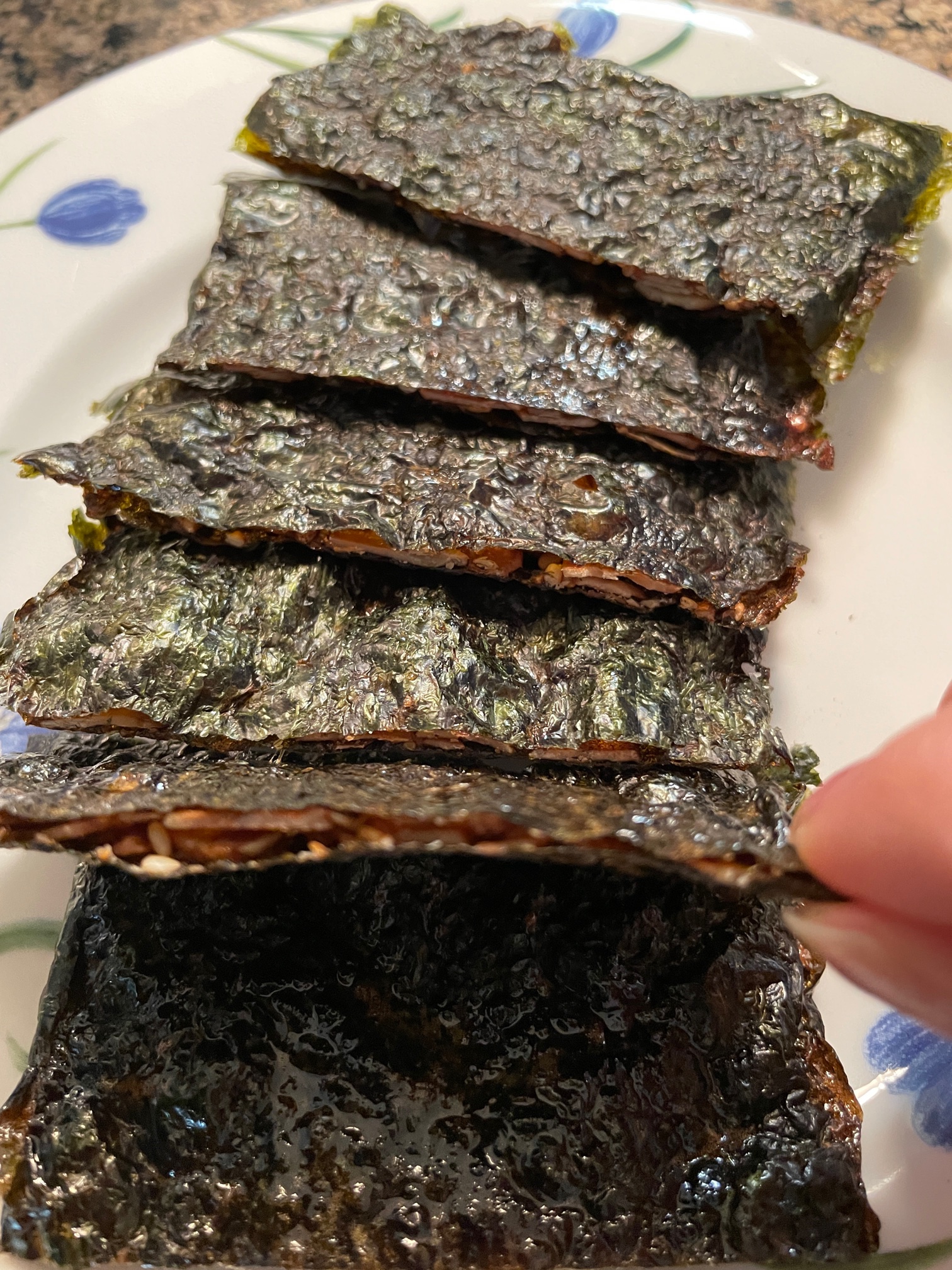 Honey almond seaweed chips Asian American Culture and Lifestyle